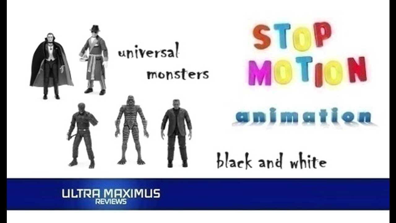 🎬 Universal Monsters Stop Motion Animation Presented in Black and White