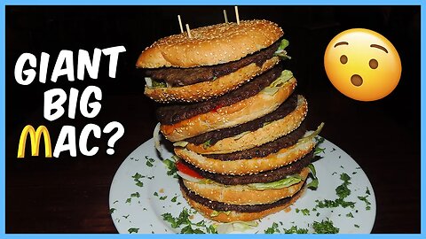 EATING A GIANT “BIG MAC” BURGER CHALLENGE IN THE NETHERLANDS!!!