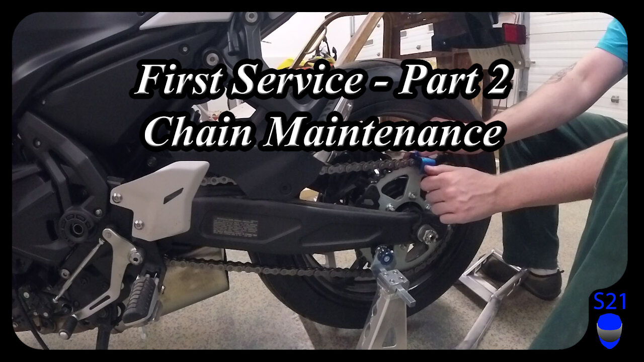 Sharp's Garage - Ninja 650 First Service - Part 2 - Chain maintenance