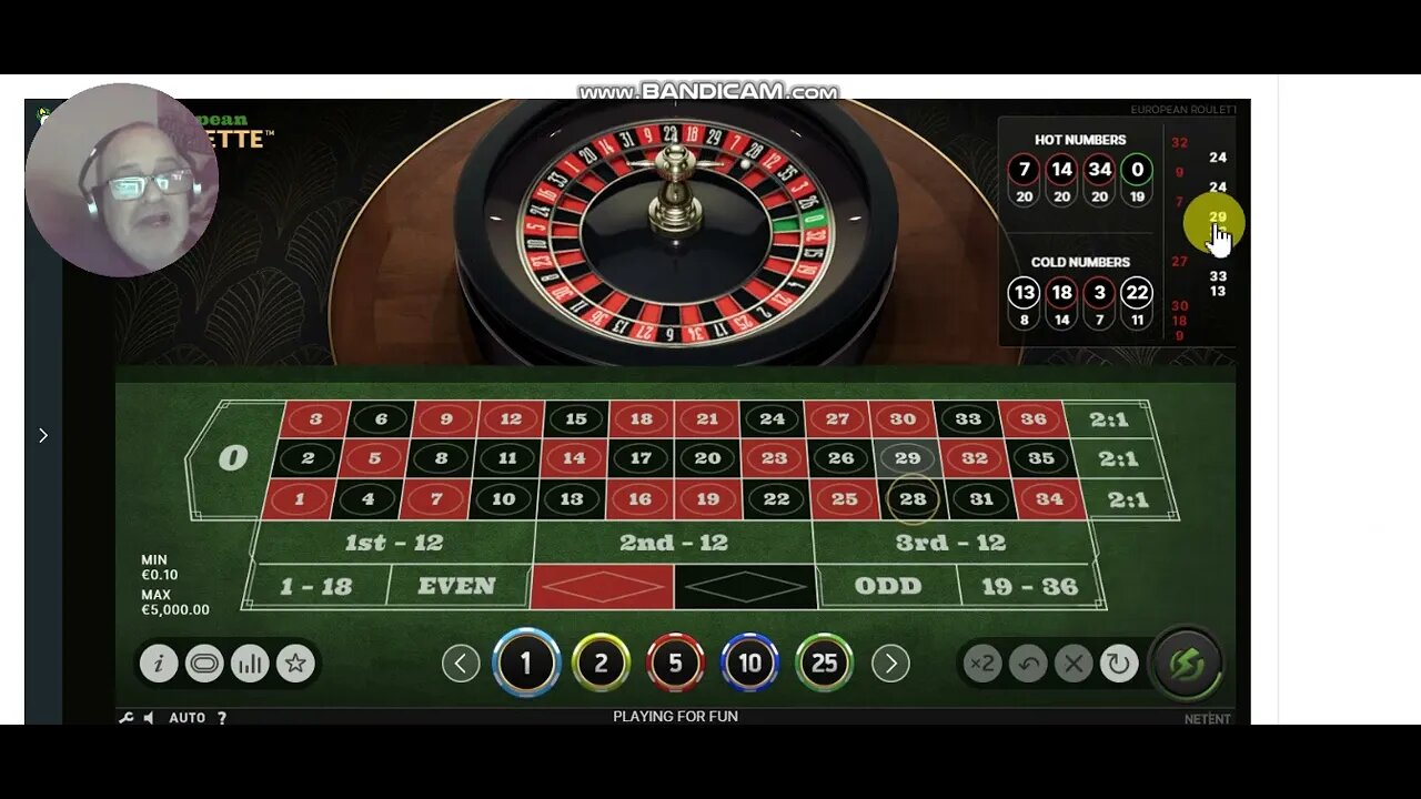 Roulette chops don't last forever ...