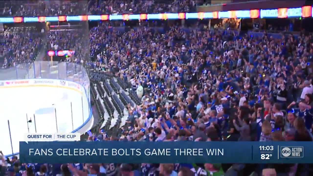 Bolts win, a look inside Amalie