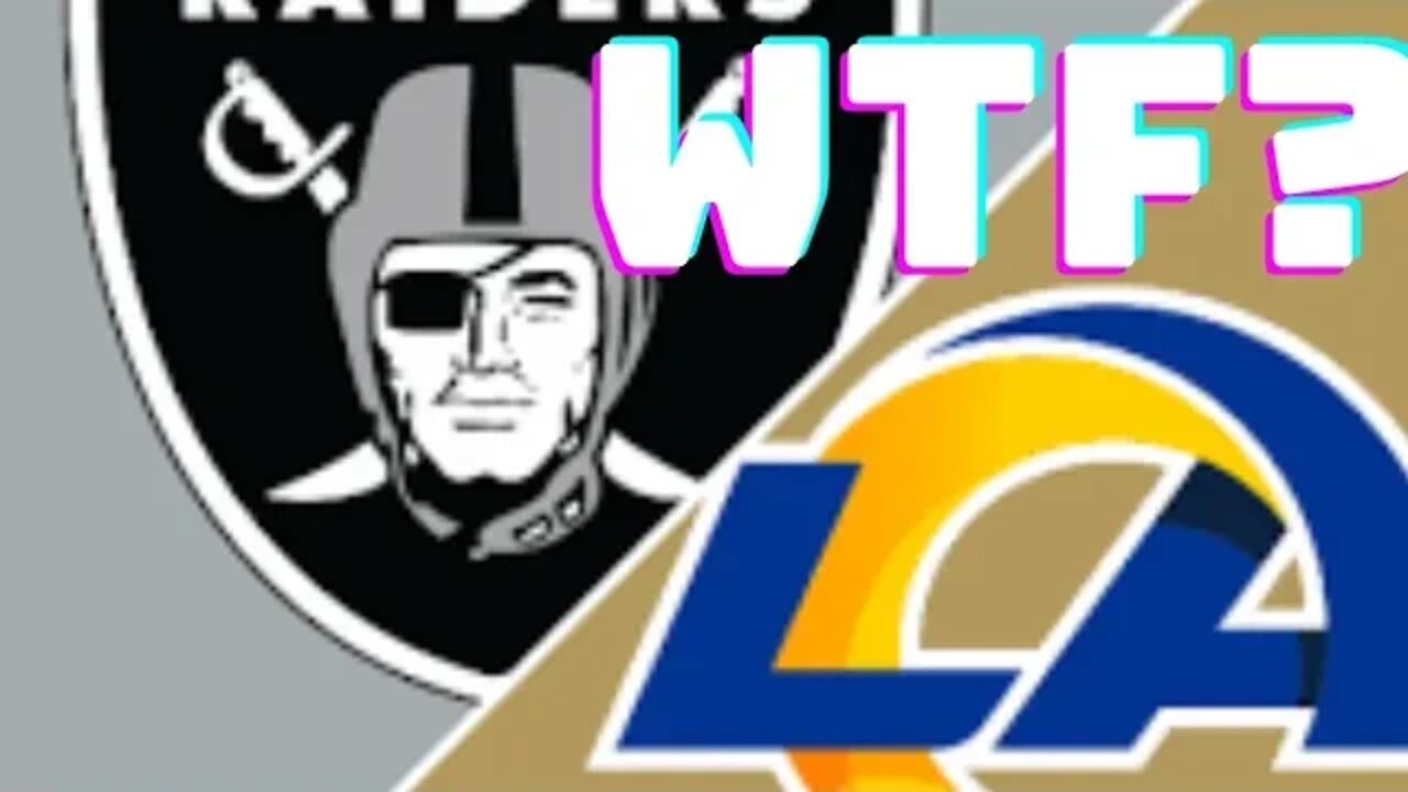 Lost Vegas Raiders vs LA Rams reaction. Mr. kc