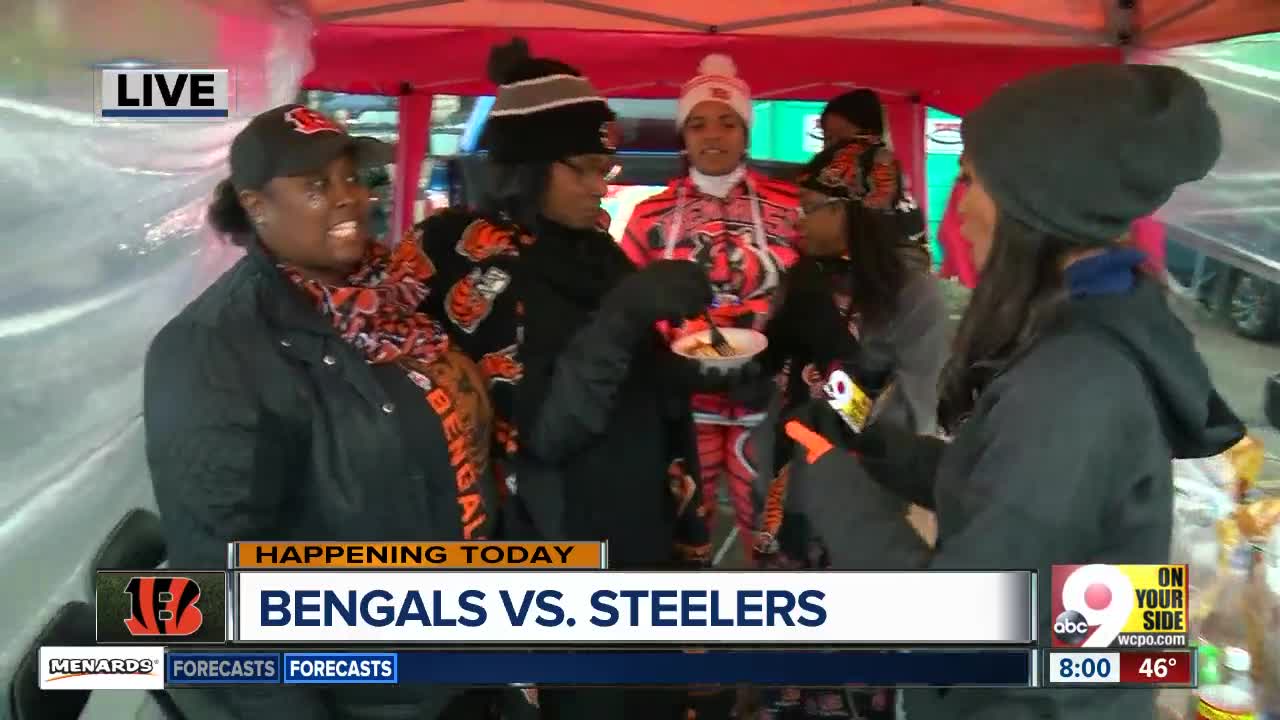 Bengals fans are ready for the Steelers game despite the cold