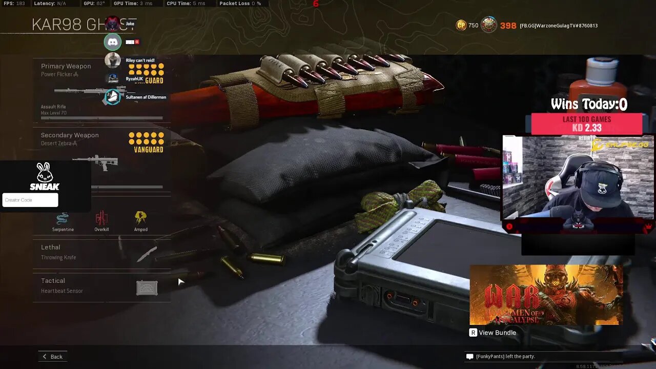 Guess whos back! Warzone time lets go turn up