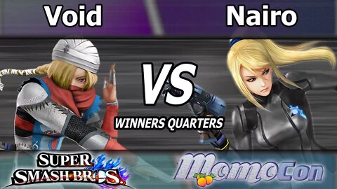 CLG|Void (Sheik) vs. NRG|Nairo (Zero Suit) - Wii U Winners Quarters - Momocon 2017