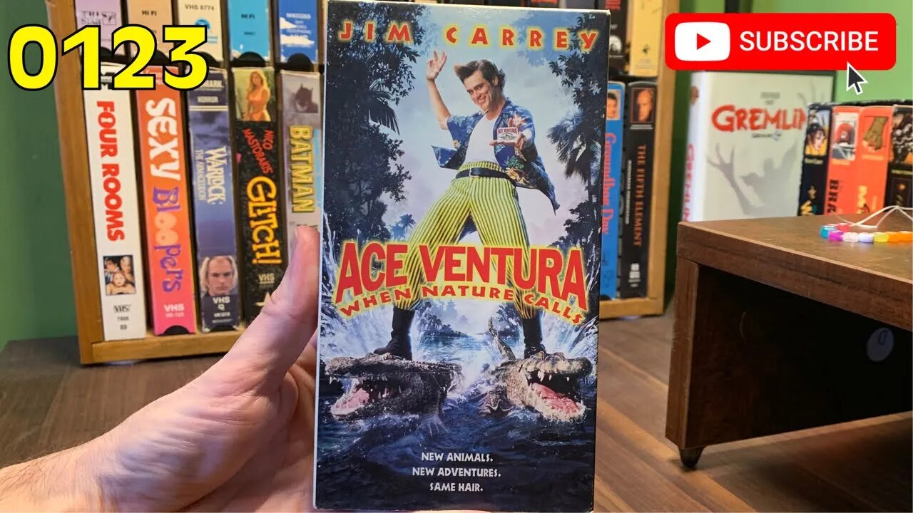 [0123] ACE VENTURA - WHEN NATURE CALLS (1995) VHS INSPECT [#aceventurawhennaturecallsVHS]