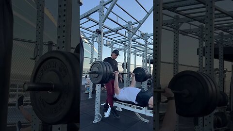 315 for 5 Reps Bench Press on the Rooftop