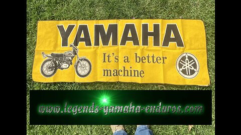 Showing Official Yamaha Memorabilia, at Indian Springs, with Enduronut.