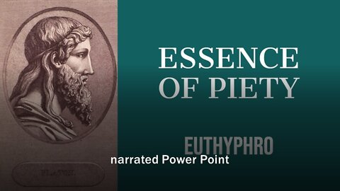 Plato's Euthyphro narrated PowerPoint