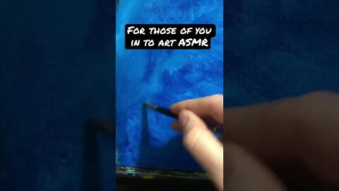 Blue paint asmr