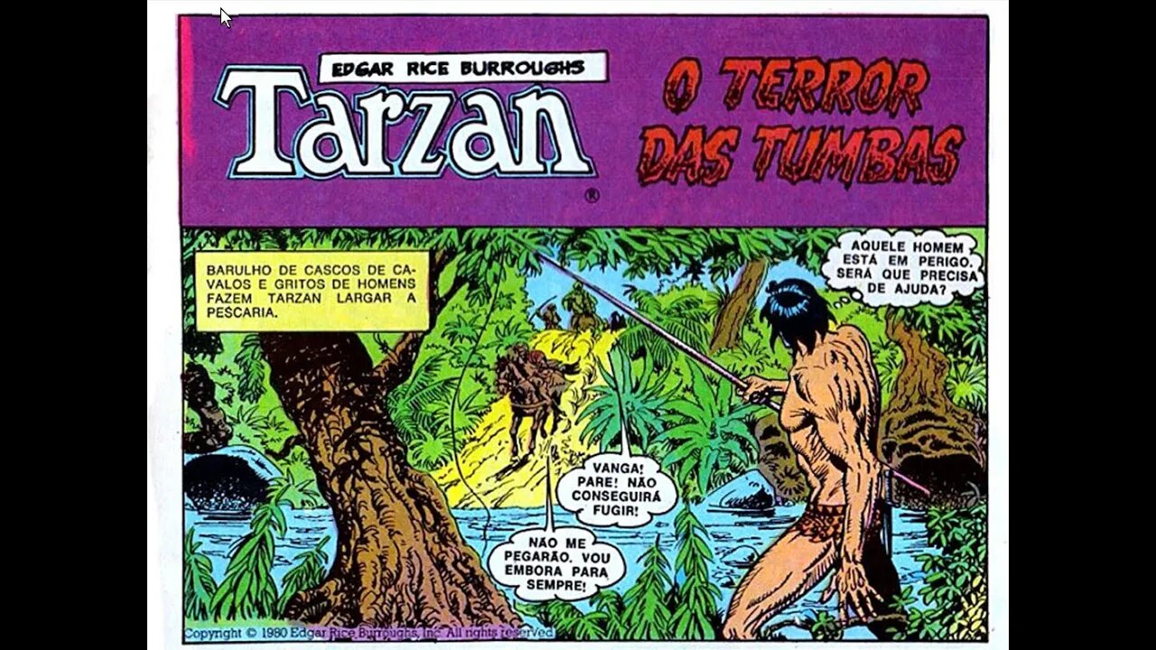 TARZAN FORMATINHO 81 A o terror das tumbas #gibi #comics #quadrinhos #hitorieta #museusogibi