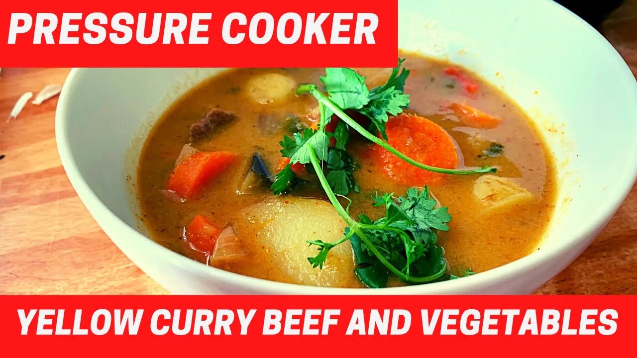 Pressure Cooker EASY YELLOW CURRY BEEF & VEGGIES | The Food Stranger