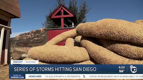 Series of storms to hit San Diego