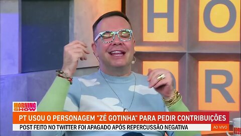 PT usa o personagem Zé Gotinha para pedir contribuições