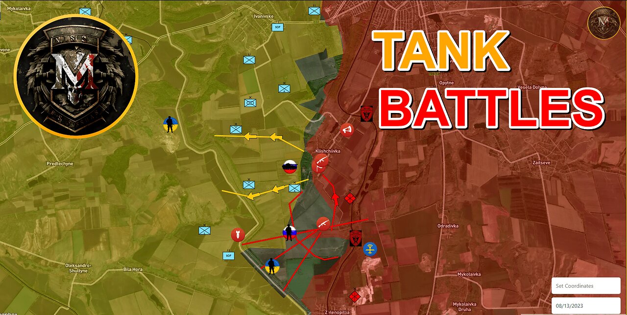 Summer Operations | Bloody Battles For Urozhaine and Klishchiivka Military Summary For 2023.8.13