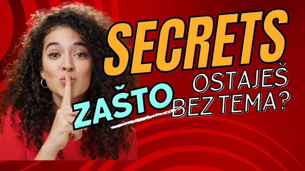 Zasto ostajes bez tema za razgovor?