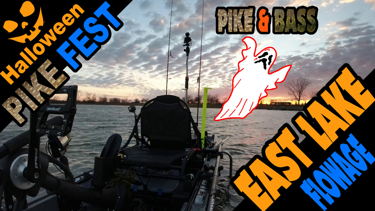 Kayak pike and bass fishing; Halloween Pike Fest in Southeast Wisconsin