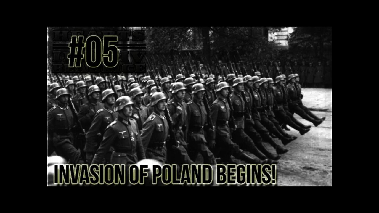 Hearts of Iron 4 - BICE Germany Multiplayer Live Stream 05 Invasion of Poland begins!