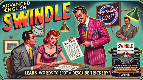 Vocabulary and Pronunciation "SWINDLE" Advanced English