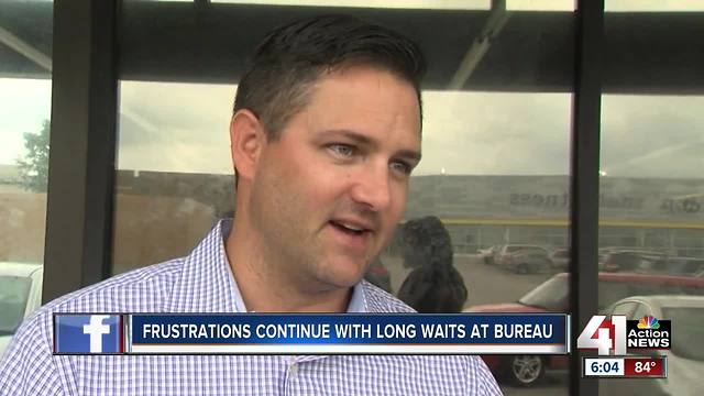 Long waits continue at Kansas Driver's License Bureaus