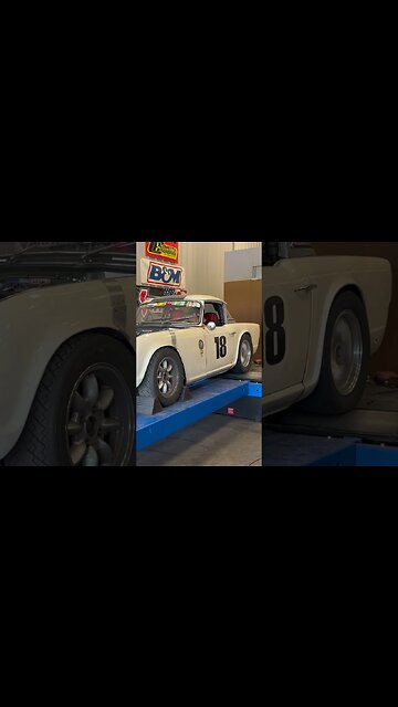 Triumph TR4 Race Car on Dyno