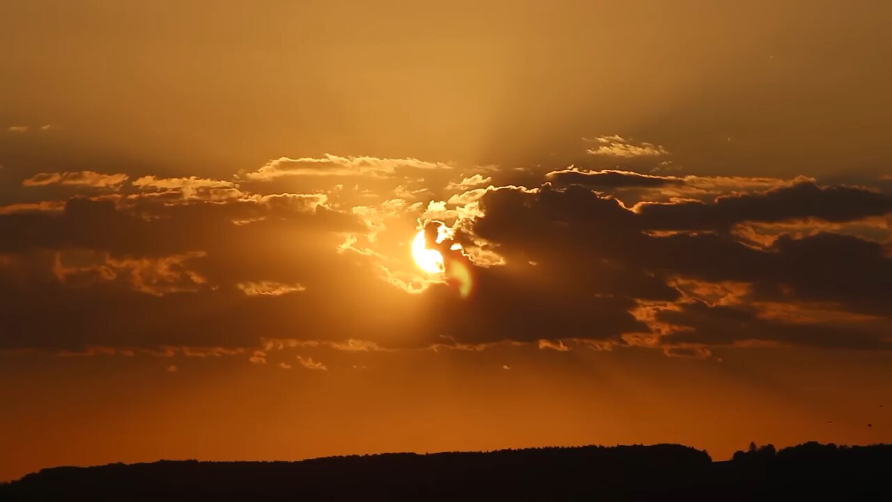 sunrise taken by drone