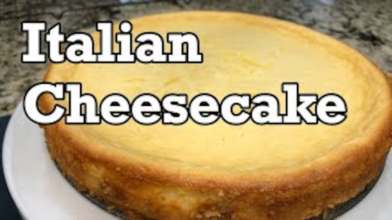 How To Make Delicious Cheesecake ITALIAN STYLE- with Ricotta Cheese- Amazin’ Cookin’.