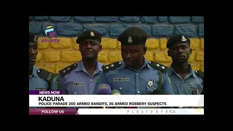 Kaduna state police command has paraded suspected armed bandits in the state.