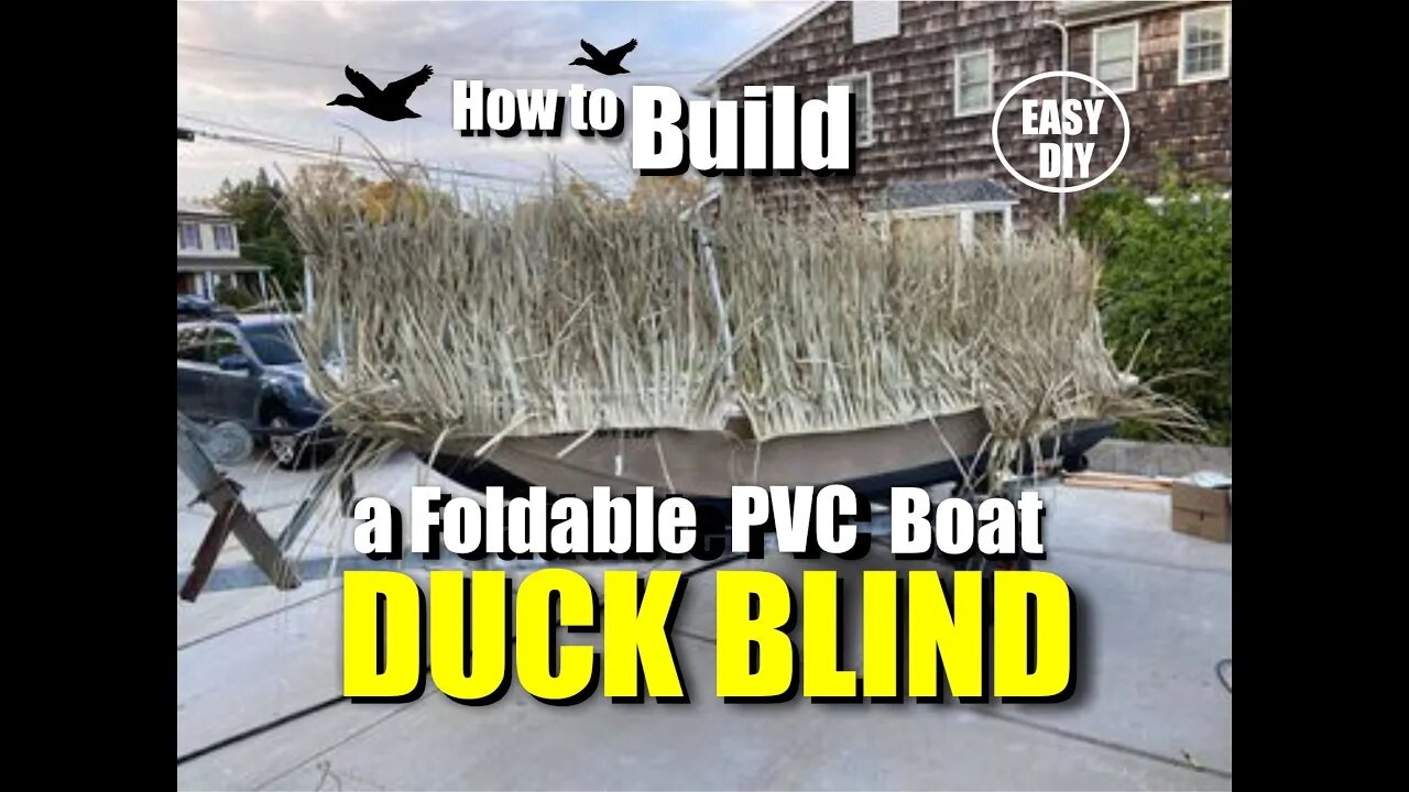 How to Build a Foldable PVC Boat Duck Blind