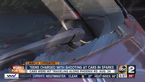 Two teenage boys charged with shooting multiple cars in Sparks