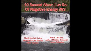 10 Second Short Of Let Go Of Negative Energy | #meditation #shorts #shortsvideo #waterfall #83