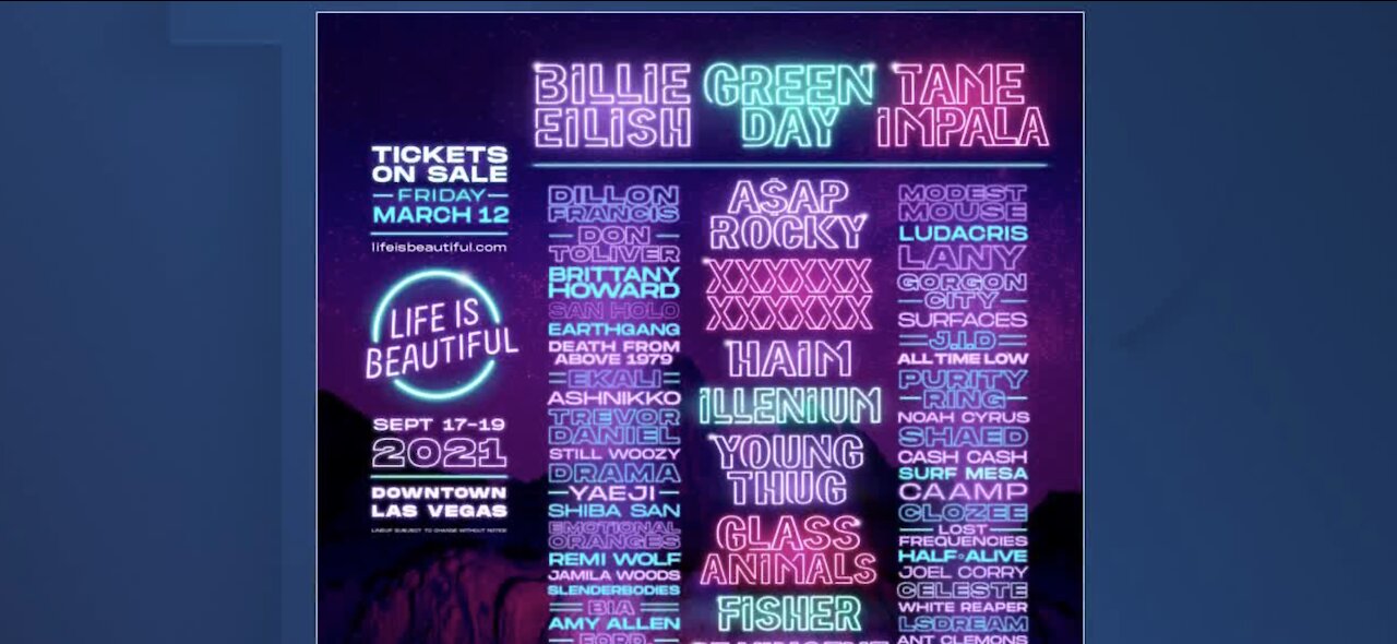 Life is Beautiful 2021 Las Vegas lineup released