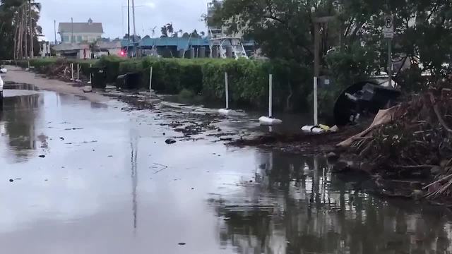 King tides impacting Marine Way in Delray Beach