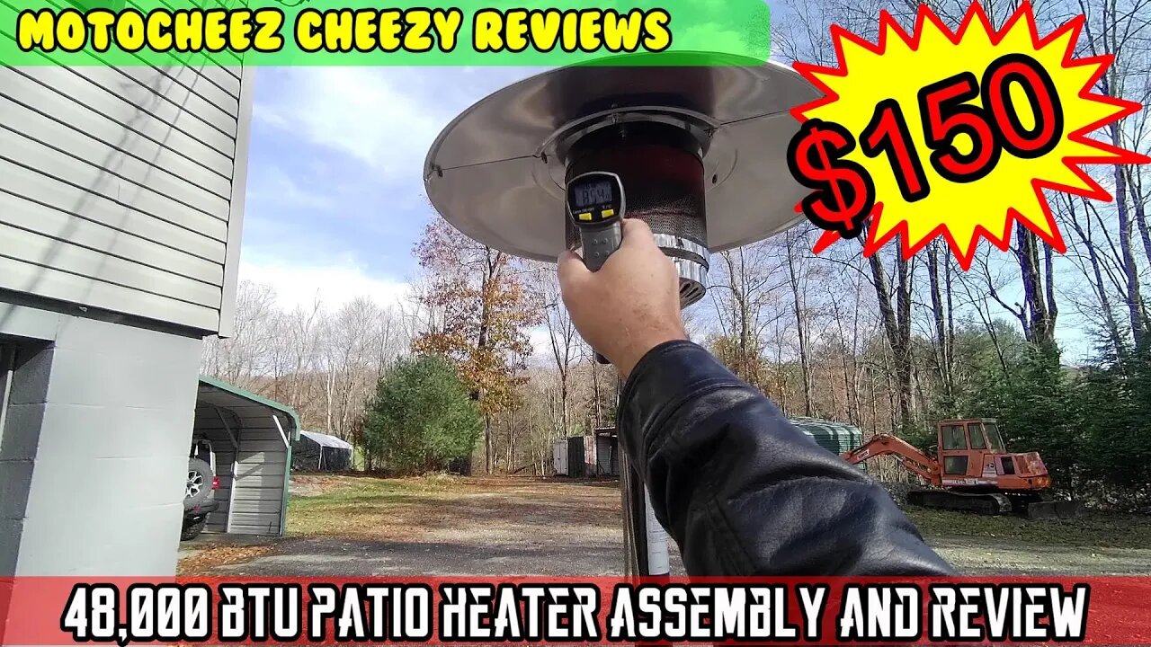 46,000 BTU Patio Propane Gas Heater Commercial Residential, ETL Certification assembly review