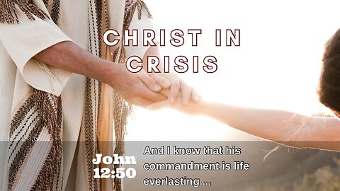 Christ In Crisis | Pastor Bickel | Bethel Baptist Fellowship [SERMON]