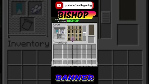 Bishop Chess Piece Banner | Minecraft