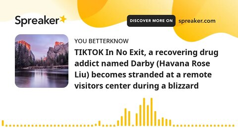 TIKTOK In No Exit, a recovering drug addict named Darby (Havana Rose Liu) becomes stranded at a remo