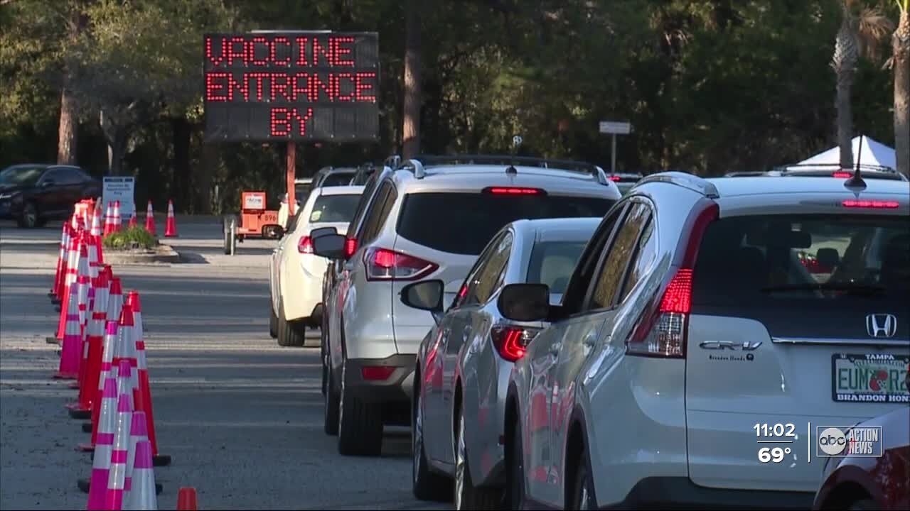 Delays at University Mall vaccination site