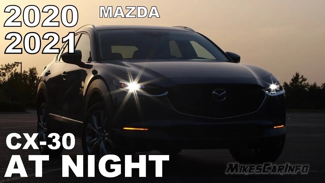 AT NIGHT: 2020/2021 Mazda CX-30 Interior and Exterior Lighting Overview