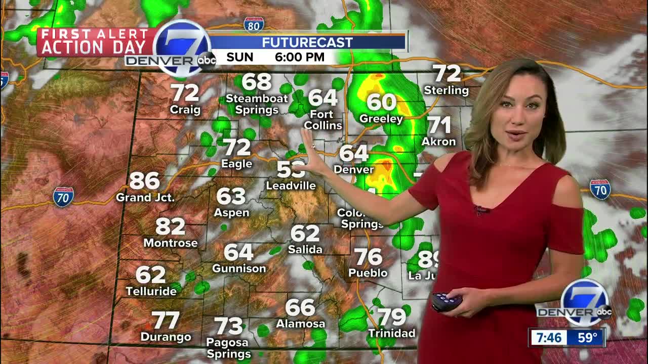 Strong to severe storms possible for the Front Range Sunday PM