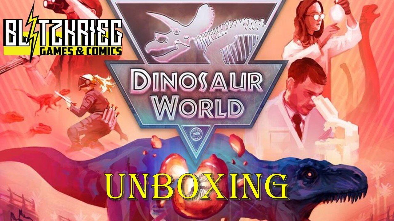 Dinosaur World Kickstarter Unboxing + Expansion Packs. Promos, Ice Age, Hybrid, Water