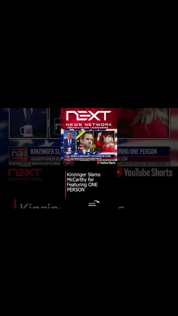 Kinzinger Slams McCarthy for Featuring ONE PERSON #shorts