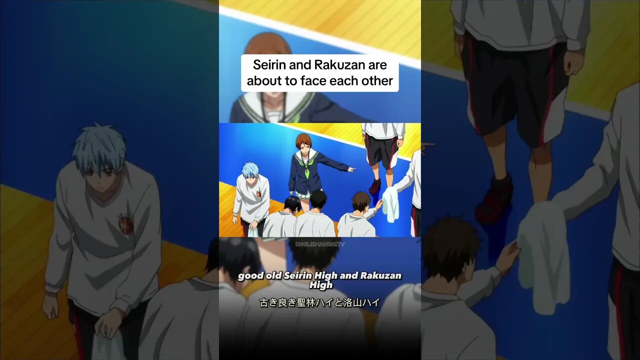 Seirin and Rakuzan are about to face each other 😃 #anime #kurokonobasket #fyp