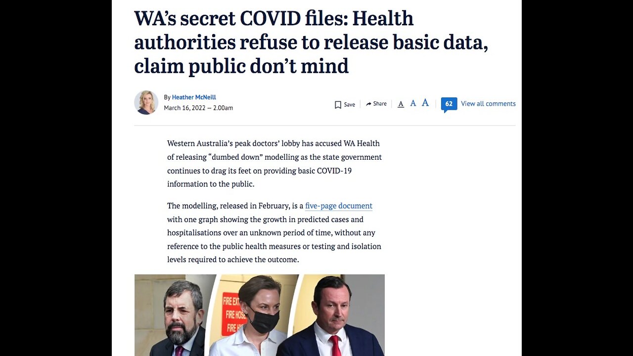 WA's Secret Covid Files