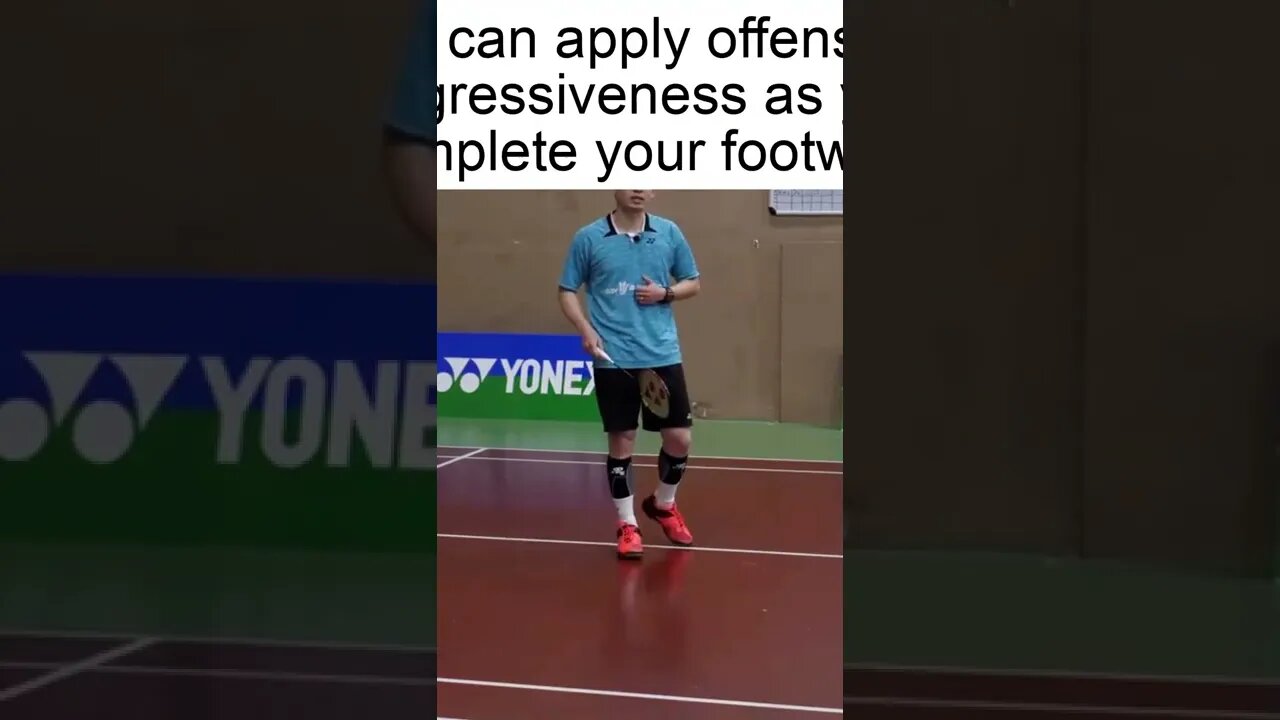 Badminton Backcourt Footwork Drill - Kowi Chandra #shorts
