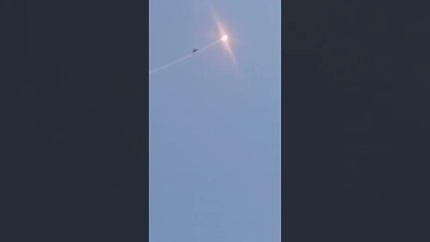 Ukrainian MiG-29 firing missile against a Kamikaze drone
