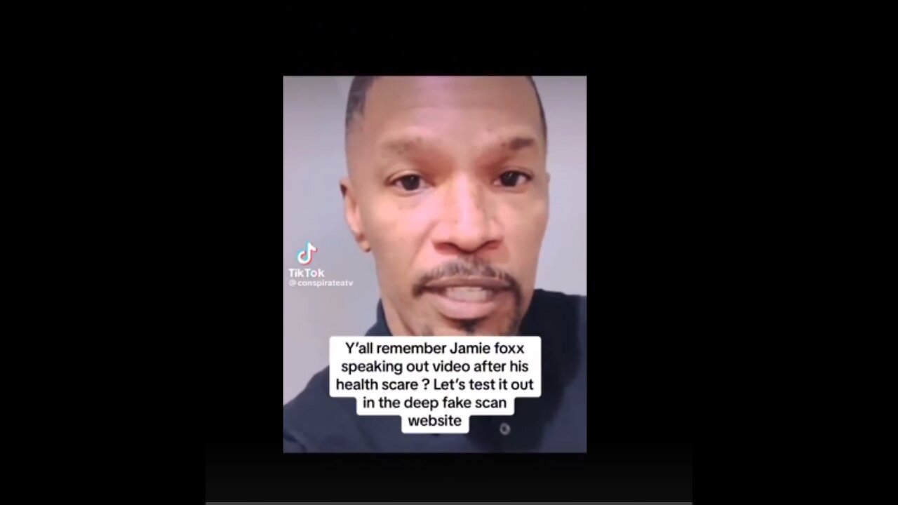 The Jamie Foxx video put out after his “release from the hospital” is a DEEPFAKE.