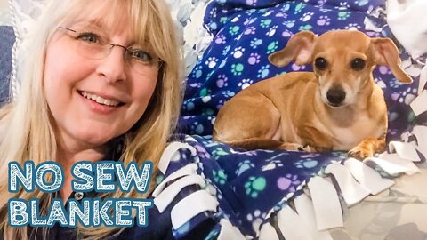 How To Make A No Knots Fringe Fleece Dog Blanket