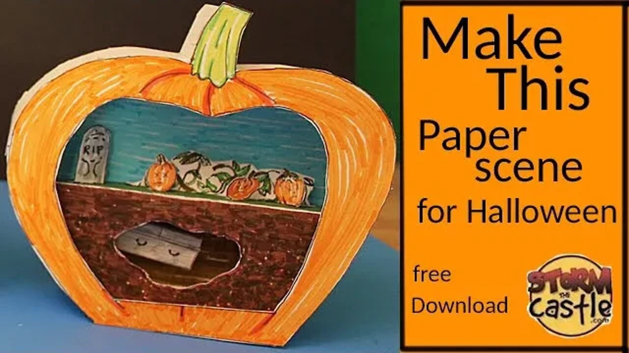 Don't Plant pumpkins in a Cemetery! - Halloween paper project you can make