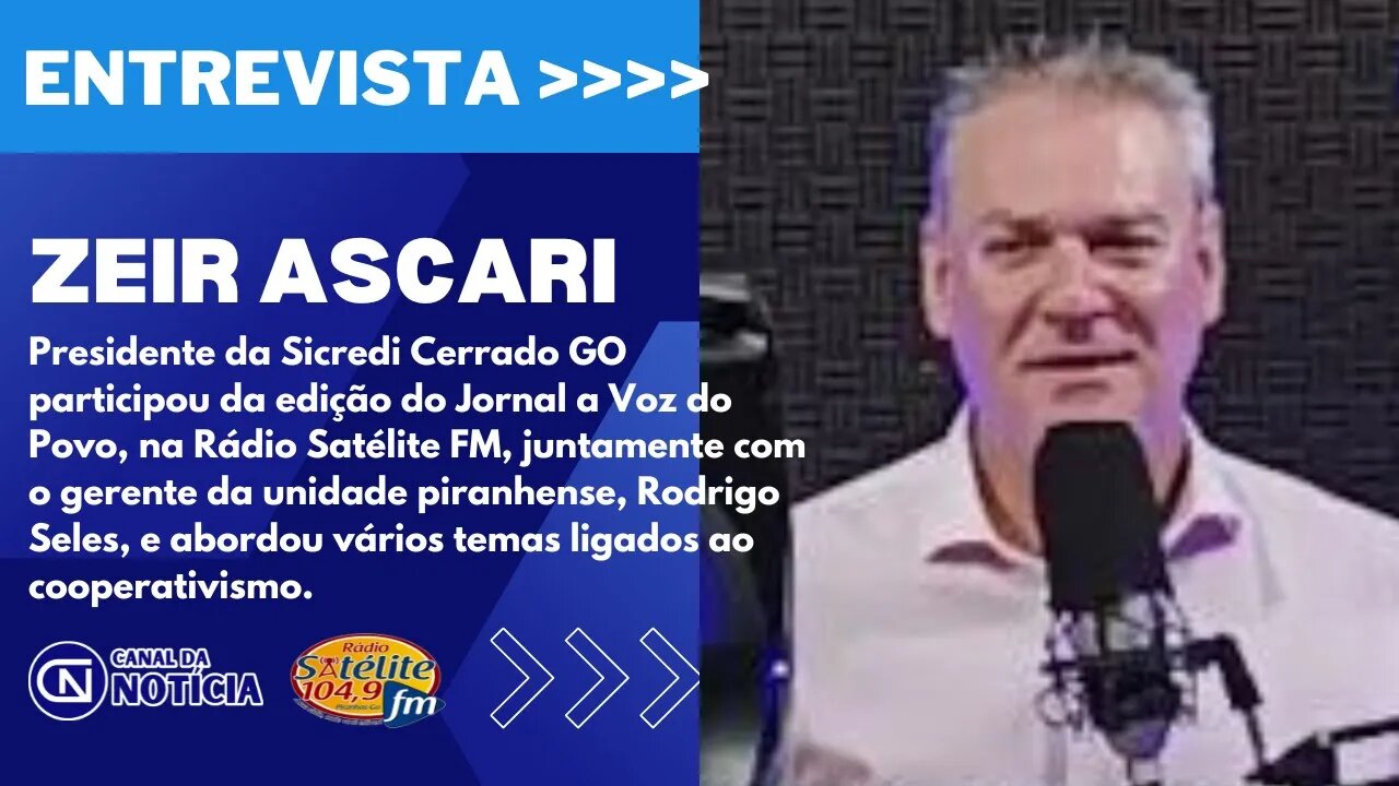 PRESIDENTE DA SICREDI CERRADO GO FALA DOS RESULTADOS DA INSTITUIÇÃO DURANTE OS ÚLTIMOS ANOS